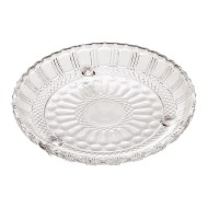 Prato 18cm por 3,5cm Brandon Com 3 Pés em Cristal Ecológico